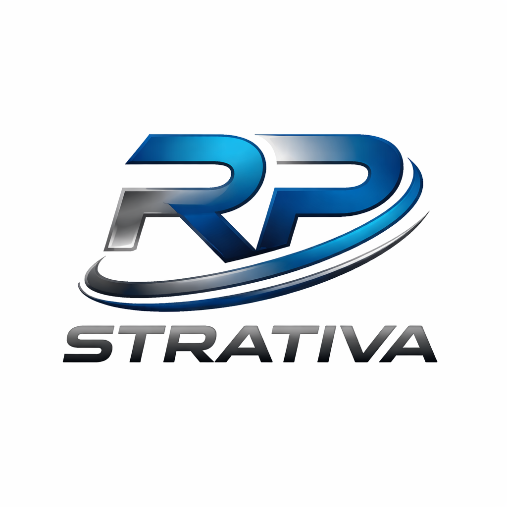 Sleek metallic logo design